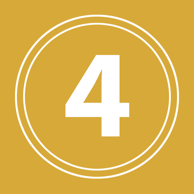 number 4 gold icon