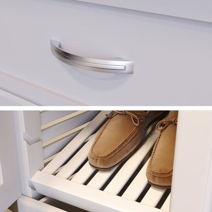 Solid Wood Closet Organizer with 3 Drawers and Doors Shaker - John Louis Home - Closet Organizers