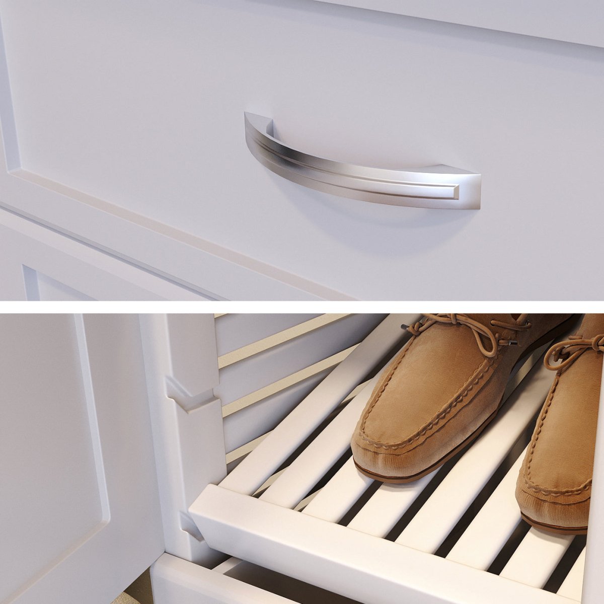 Solid Wood Closet Organizer with 5 Drawers and Doors Shaker - John Louis Home - Closet Organizers